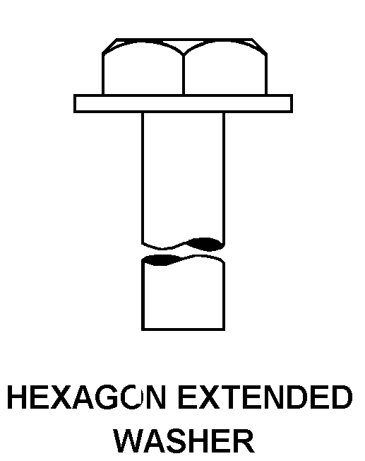 HEXAGON EXTENDED WASHER style nsn 5340-01-498-1740