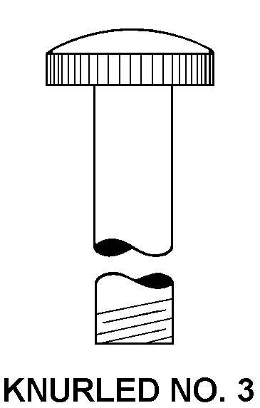 KNURLED NO. 3 style nsn 5340-01-591-6069