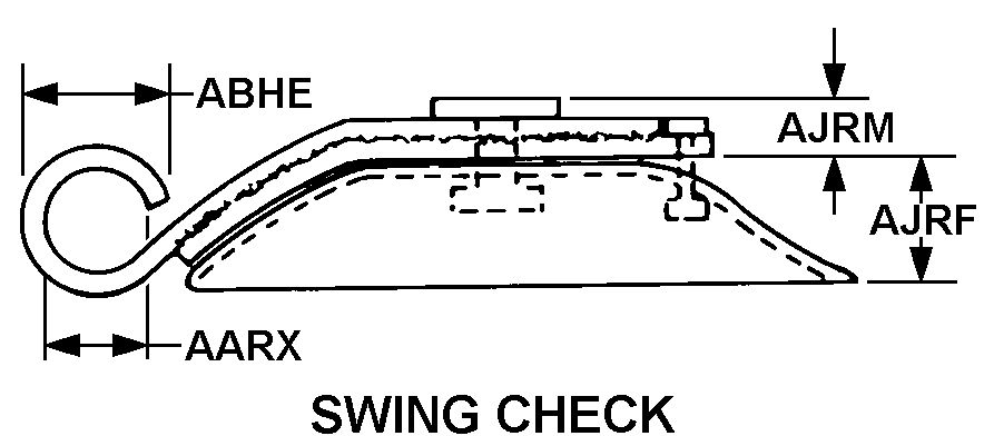 SWING CHECK style nsn 4820-01-231-4162