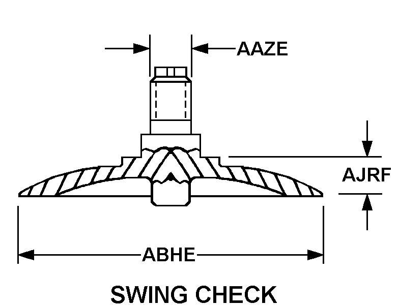 SWING CHECK style nsn 4820-01-118-8152