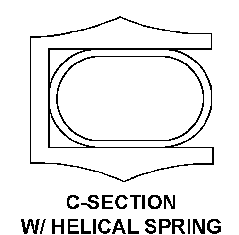 C-SECTION W/ HELICAL SPRING style nsn 5330-00-598-8653