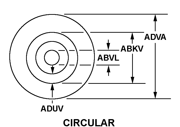 CIRCULAR style nsn 5999-01-292-8122