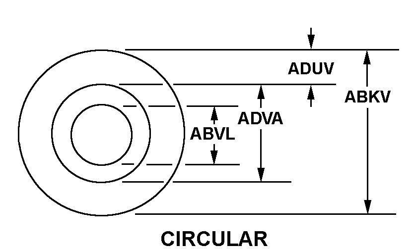 CIRCULAR style nsn 5999-01-292-8122