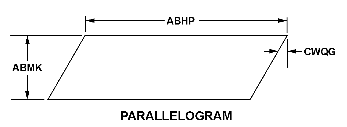 PARALLELOGRAM style nsn 5330-01-523-6850