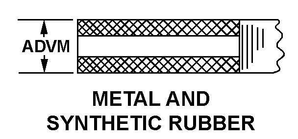 METAL AND SYNTHETIC RUBBER style nsn 5999-00-581-4494