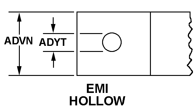 EMI HOLLOW style nsn 5330-01-204-4491