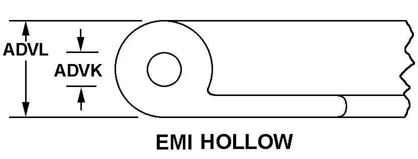 EMI HOLLOW style nsn 5330-01-442-6111