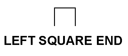 LEFT SQUARE END style nsn 5330-00-058-0175