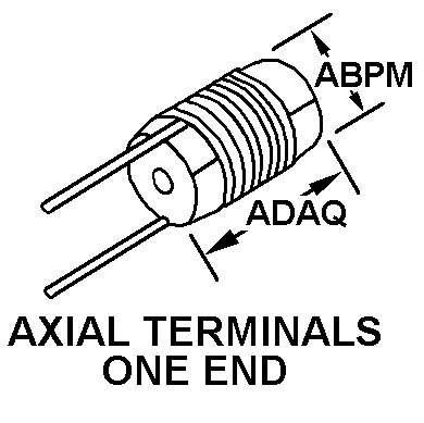 AXIAL TERMINALS ONE END style nsn 5905-00-860-0797