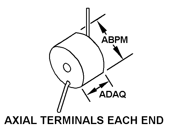 AXIAL TERMINALS EACH END style nsn 5905-00-191-7756