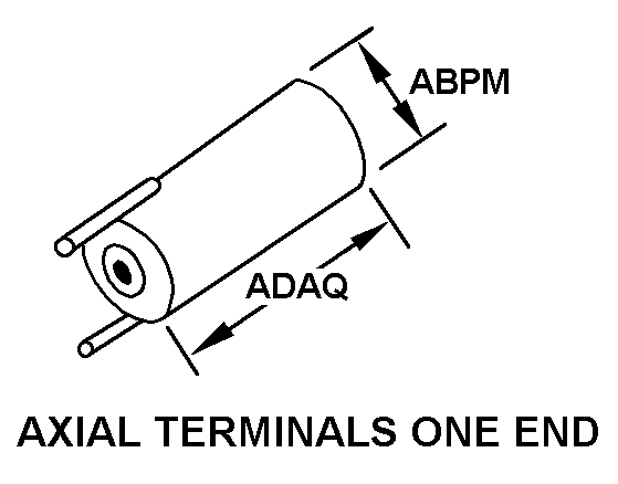 AXIAL TERMINALS ONE END style nsn 5905-00-005-2670