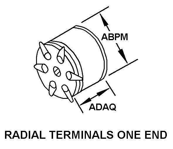 RADIAL TERMINALS ONE END style nsn 5905-01-196-3150