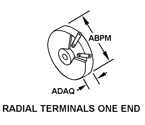 RADIAL TERMINALS ONE END style nsn 5905-00-700-3333