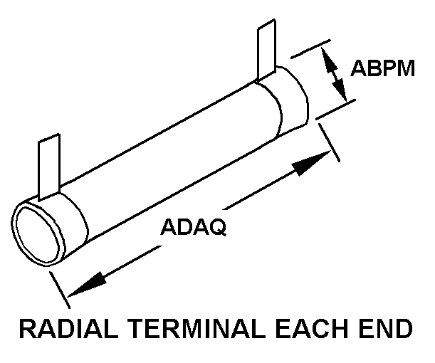 RADIAL TERMINAL EACH END style nsn 5905-01-076-4027