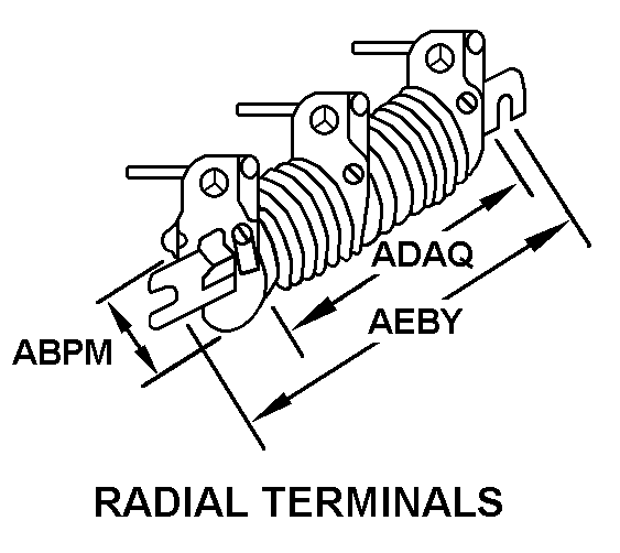 RADIAL TERMINALS style nsn 5905-01-472-7093