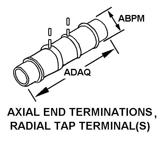 AXIAL END TERMINATIONS, RADIAL TAP TERMINAL (S) style nsn 5905-00-258-6430