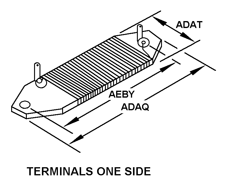 TERMINALS ONE SIDE style nsn 5905-00-815-0203