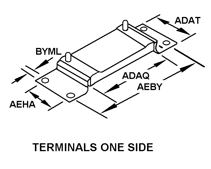 TERMINALS ONE SIDE style nsn 5905-00-001-8630