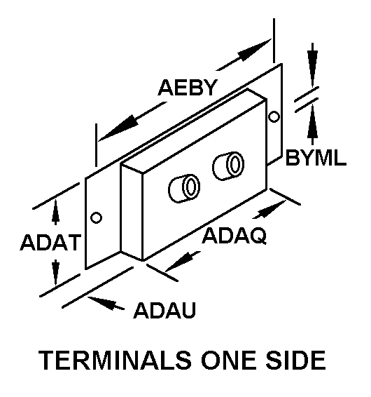 TERMINALS ONE SIDE style nsn 5905-00-921-5073