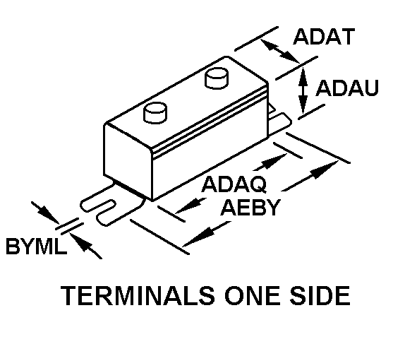 TERMINALS ONE SIDE style nsn 5905-01-601-7905