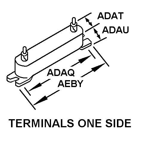 TERMINALS ONE SIDE style nsn 5905-01-537-2412