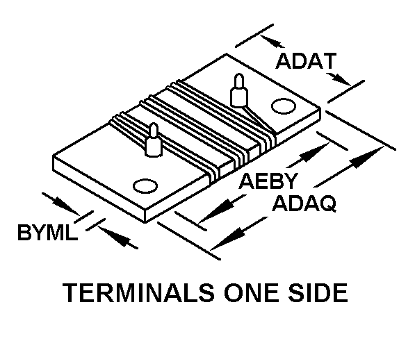 TERMINALS ONE SIDE style nsn 5905-01-481-3035