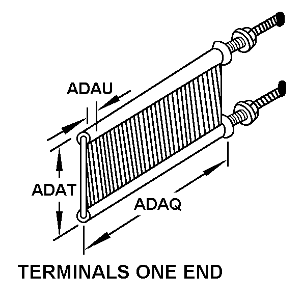 TERMINALS ONE END style nsn 5905-00-557-4166
