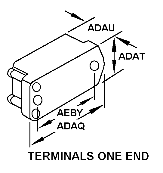 TERMINALS ONE END style nsn 5905-00-557-4166