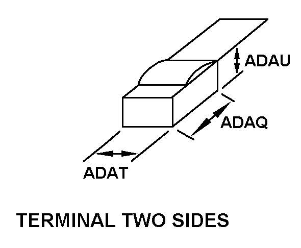 TERMINAL TWO SIDES style nsn 5905-01-020-3896