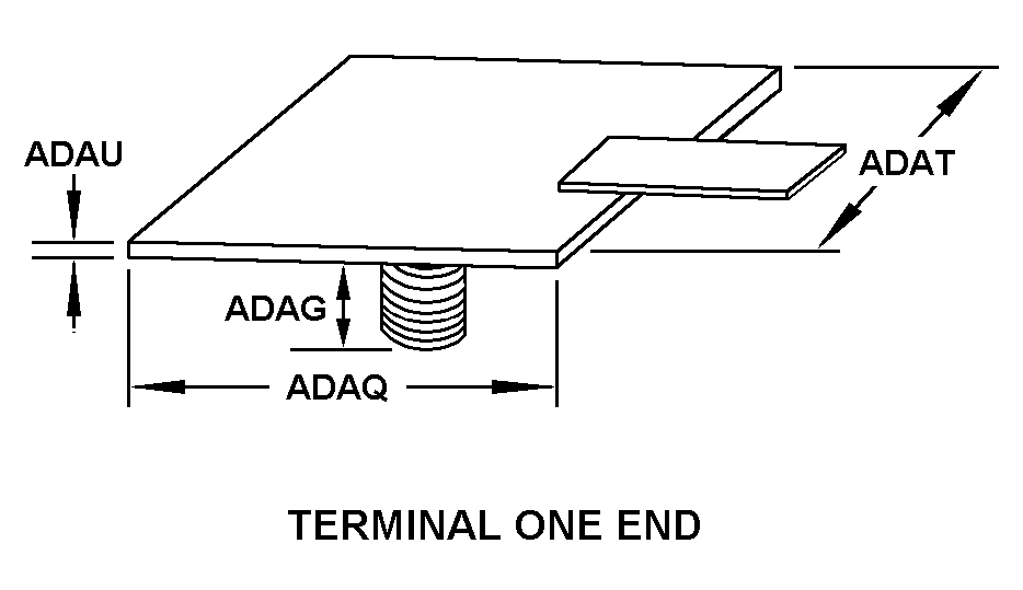 TERMINAL ONE END style nsn 5905-01-186-5349