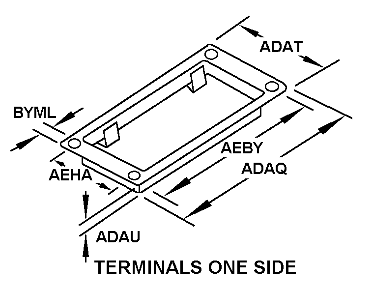 TERMINALS ONE SIDE style nsn 5905-01-537-2412
