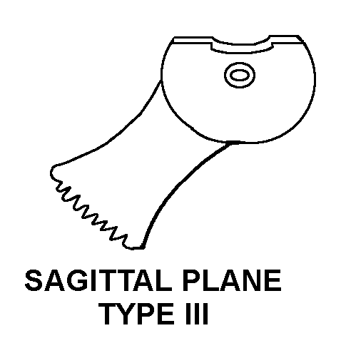 SAGITTAL PLANE TYPE III style nsn 6515-01-139-7937