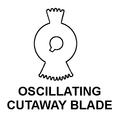 OSCILLATING CUTWAY BLADE style nsn 6515-01-279-9633