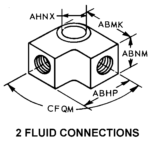 2 FLUID CONNECTIONS style nsn 4730-00-555-9413