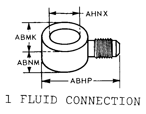1 FLUID CONNECTION style nsn 4730-00-595-0581