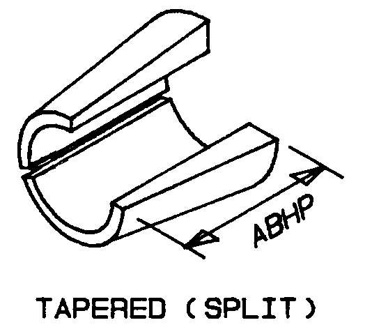 TAPERED (SPLIT) style nsn 4730-00-162-4285