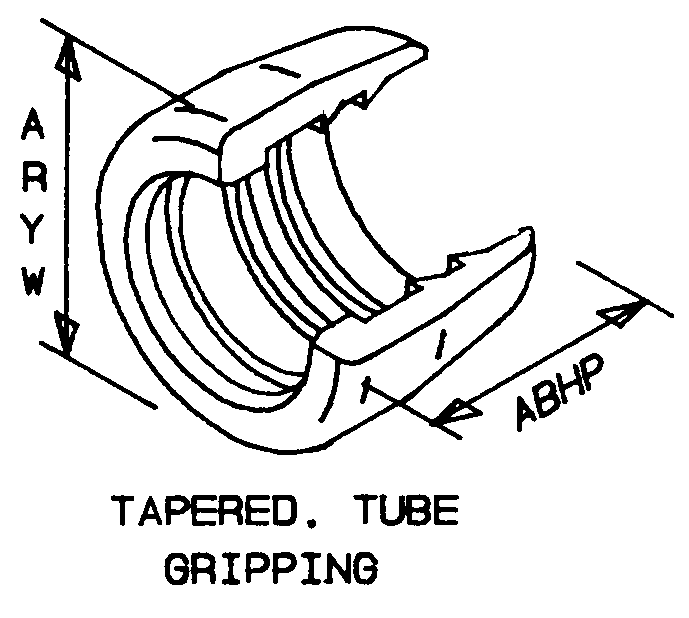 TAPERED, TUBE GRIPPING style nsn 4730-01-010-1699
