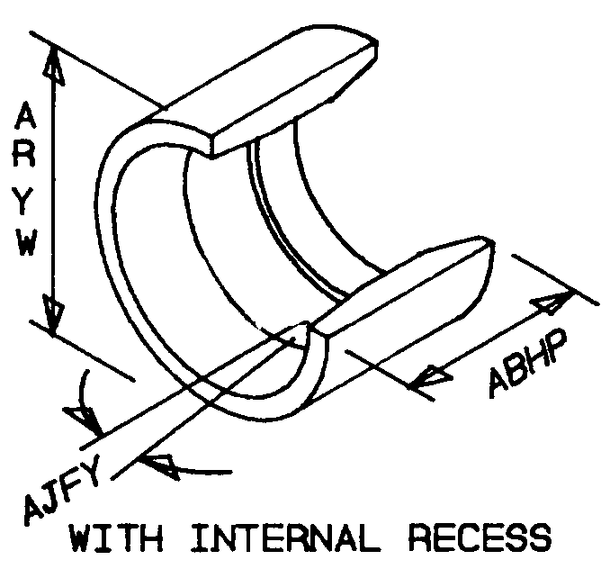 WITH INTERNAL RECESS style nsn 4730-01-342-4140