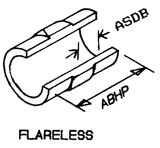 FLARELESS style nsn 4730-00-289-8624