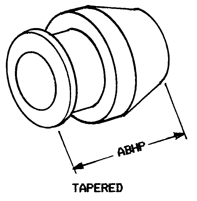 TAPERED style nsn 4730-01-020-7316