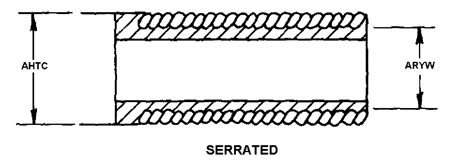 SERRATED style nsn 4730-01-257-1654