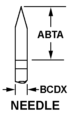 NEEDLE style nsn 6520-01-267-2683