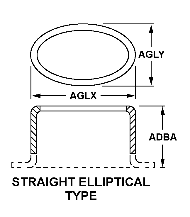 STRAIGHT ELLIPTICAL TYPE style nsn 5325-01-454-0056