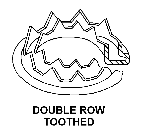 DOUBLE ROW TOOTHED style nsn 5325-00-550-2266