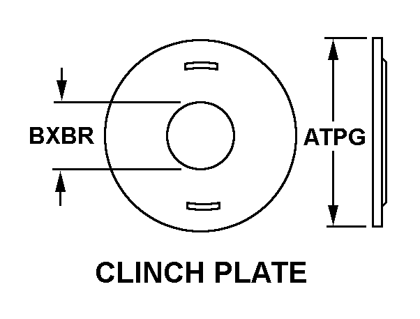 CLINCH PLATE style nsn 5325-00-371-8108