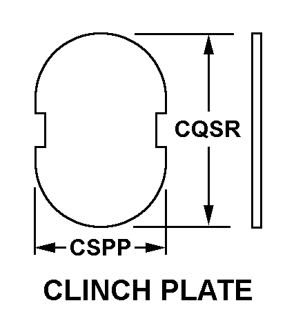 CLINCH PLATE style nsn 5325-00-489-5014