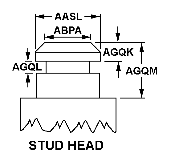STUD HEAD style nsn 5325-01-349-4915
