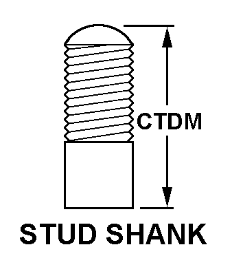 STUD SHANK style nsn 5325-01-442-3597