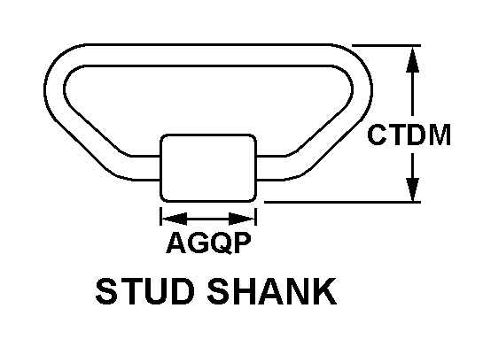 STUD SHANK style nsn 5325-01-546-6841