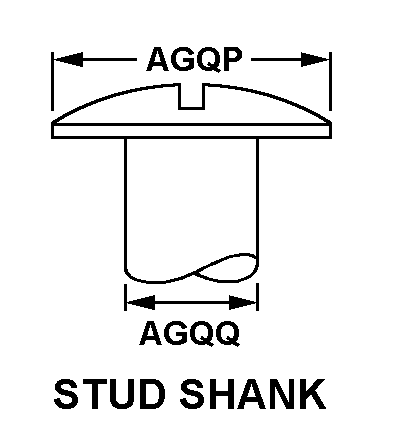 STUD SHANK style nsn 5325-01-442-3597